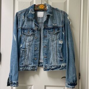 Zara Distressed Denim Jacket